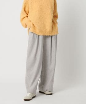 CITEN/＜CITEN＞ウールミックス3タックイージーワイドパンツ ライトグレー/スラックス