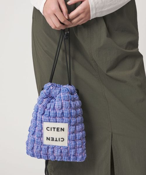 CITEN/＜CITEN＞チェックポップコーンキンチャクショルダー/ショルダーバッグ