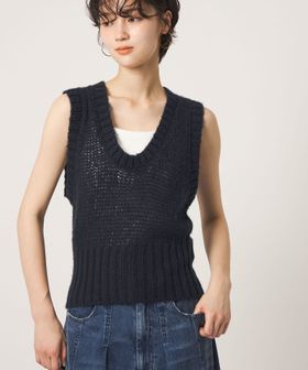 CITEN/＜CITEN＞シアーモヘヤライクニットベスト/ベスト