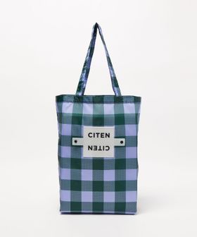 CITEN/＜CITEN＞くるくるパッチンブロックチェック/エコバッグ