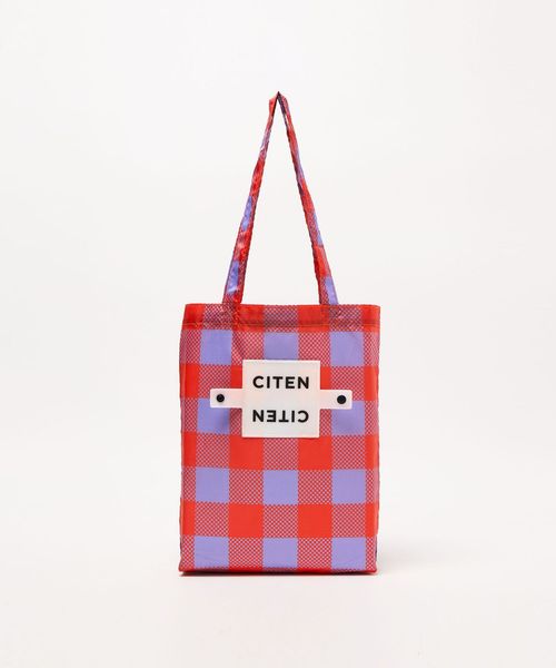 CITEN/＜CITEN＞くるくるパッチンブロックチェックＳ/エコバッグ