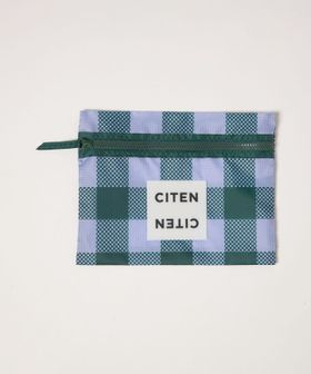 CITEN/＜CITEN＞フラットポーチブロックチェック/ポーチ