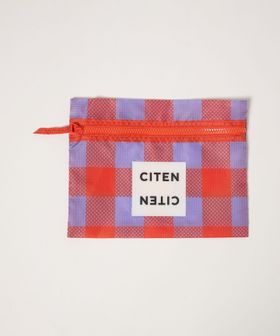 CITEN/＜CITEN＞フラットポーチブロックチェック/ポーチ