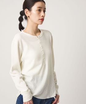 CITEN/【別注】＜Hanes×CITEN＞ワッフルヘンリートップ/Tシャツ / カットソー