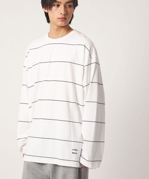 CITEN/＜CITEN＞ピンボーダーロンT/Tシャツ / カットソー