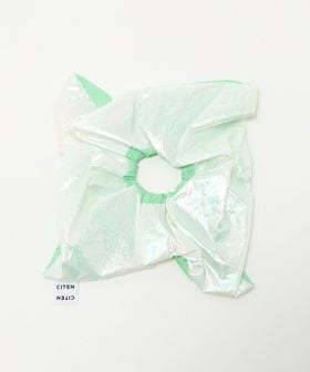 CITEN/＜CITEN＞バイカラースクエアビッグシュシュ/ヘアアクセサリー