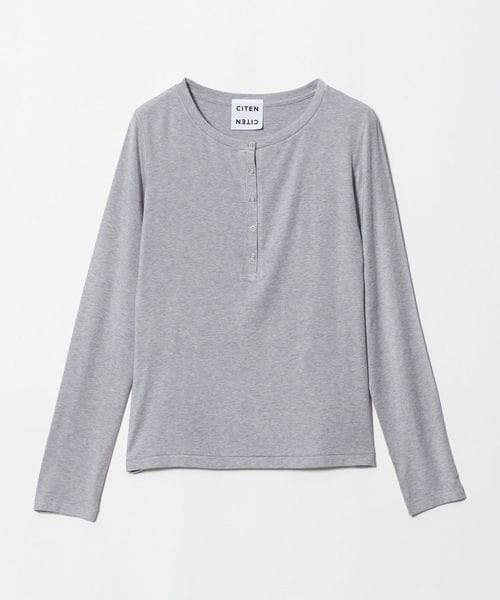 CITEN/＜CITEN＞ウールブレンドヘンリートップ/Tシャツ / カットソー