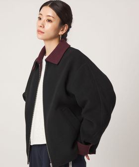 CITEN/＜CITEN＞バイカラーショートジップブルゾン/その他コート / ブルゾン
