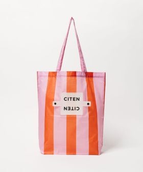 CITEN/＜CITEN＞くるくるパッチンストライプトート/エコバッグ