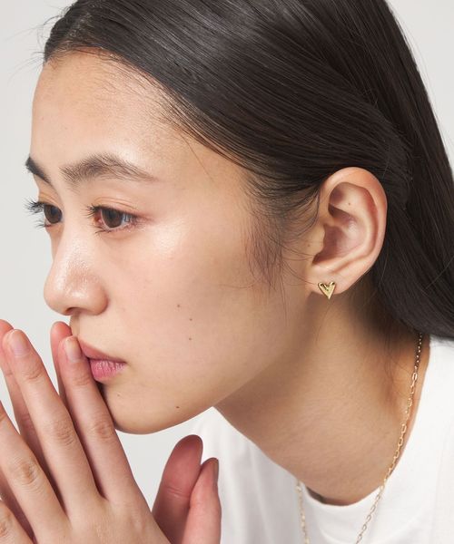 CITEN/＜CITEN＞ステンレスニュアンスハートピアス/ピアス（両耳用）