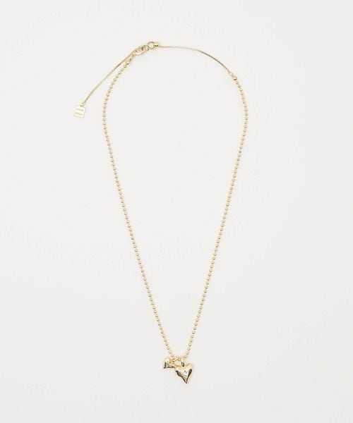 CITEN/＜CITEN＞ダブルハートボールチェーンネックレス/ネックレス