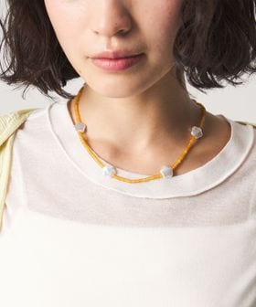 CITEN/＜CITEN＞フラワーモチーフビーズネックレス/ネックレス