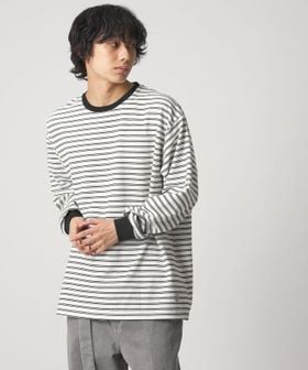 CITEN/＜CITEN＞リップルボーダーロングスリーブシャツ/Tシャツ / カットソー