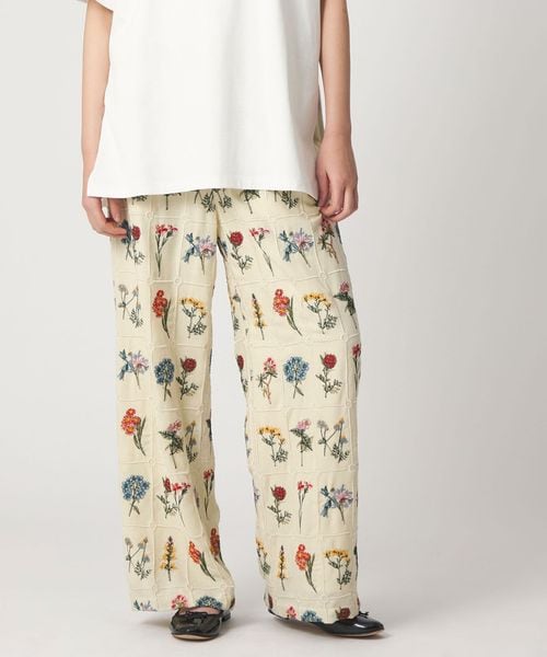 CITEN/＜CITEN＞ブロックフラワーシシュウイージーパンツ/イージーパンツ