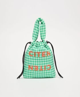 CITEN/＜CITEN＞パデッドギンガムキンチャク/ショルダーバッグ