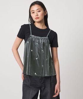 CITEN/＜CITEN＞ベロアエンブロイダリーカットキャミソール/タンクトップ / キャミソール