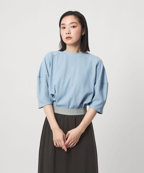 CITEN/＜CITEN＞フォルムスリーブワッフルトップ/Tシャツ / カットソー