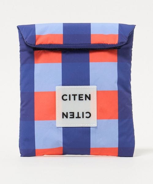 CITEN/＜CITEN＞パデッドチェックポーチMサイズ/ポーチ