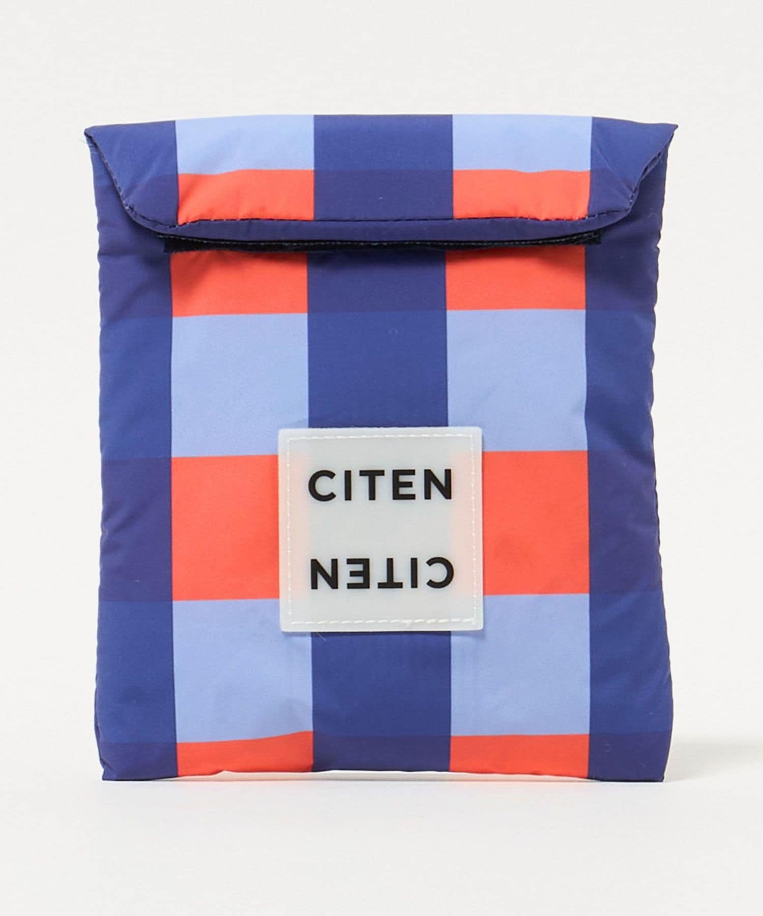 CITEN＞パデッドチェックポーチMサイズ
