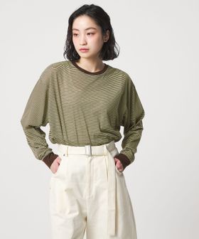 CITEN/＜CITEN＞シアーボーダートップ/Tシャツ / カットソー