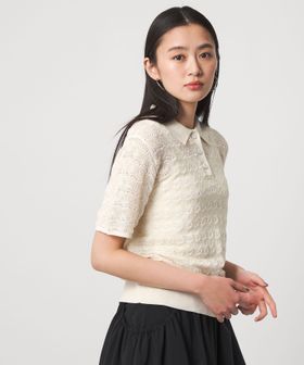 CITEN/＜CITEN＞レースポロニット/ポロシャツ