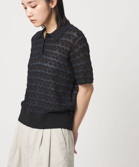 CITEN/＜CITEN＞レースポロニット/ポロシャツ