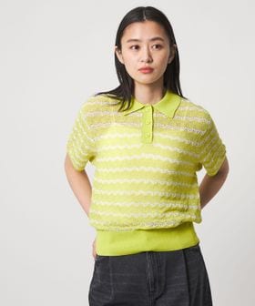 CITEN/＜CITEN＞レースポロニット/ポロシャツ