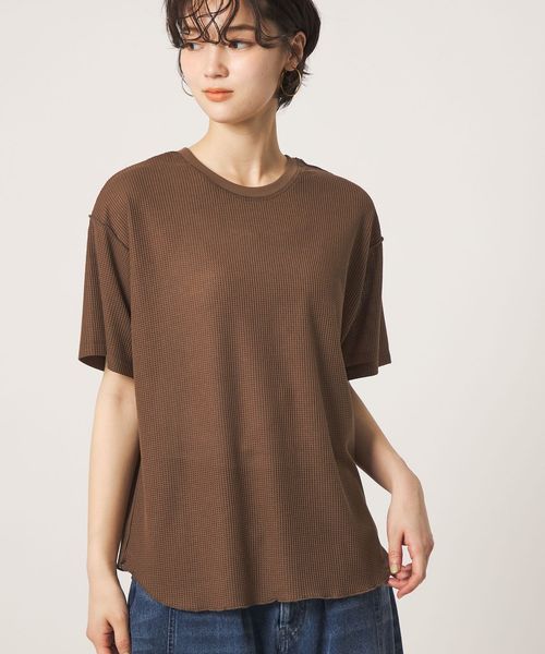 CITEN/＜CITEN＞エッセンシャルシアーワッフルトップ/Tシャツ / カットソー