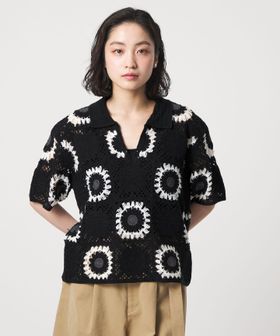 CITEN/＜CITEN＞クロシェ風ニットスキッパートップ/ニット / セーター