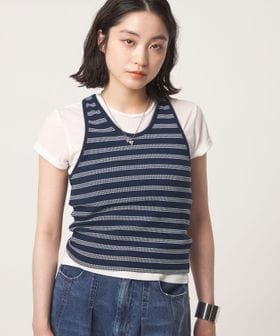 CITEN/＜CITEN＞ボーダーバックリボンタンクトップ/タンクトップ / キャミソール