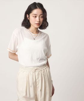CITEN/＜CITEN＞ ハーフスリーブシアーT/Tシャツ / カットソー