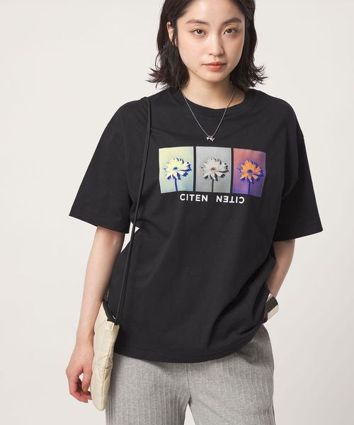 CITEN/＜CITEN＞フラワーフォトＴ/Tシャツ / カットソー