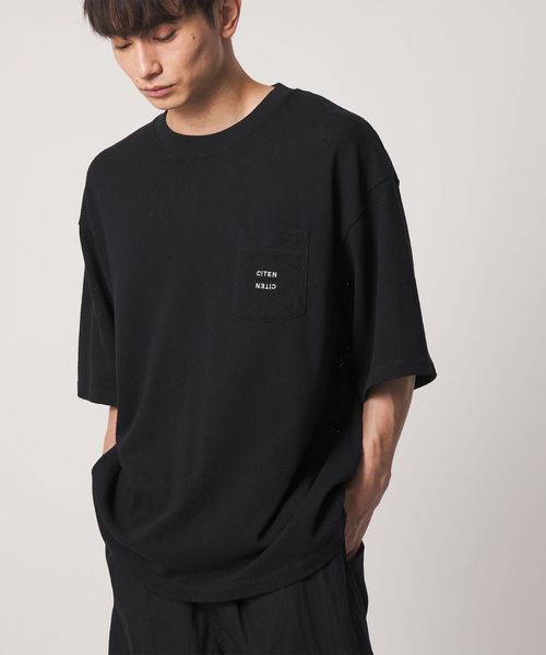 CITEN/<CITEN>コットンメッシュポケットT/Tシャツ / カットソー