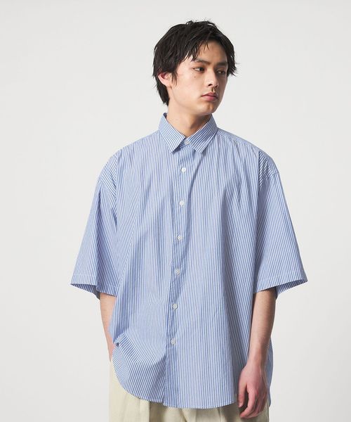 CITEN/＜CITEN＞スタンダードハーフスリーブシャツストライプ/シャツ / ブラウス