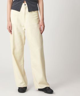 CITEN/＜CITEN＞ダメージデニムストレートパンツ オフホワイト/デニムパンツ