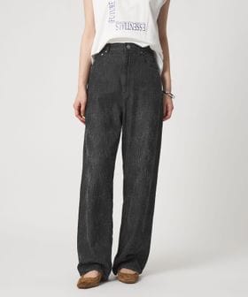 CITEN/＜CITEN＞ダメージデニムストレートパンツ ブラック/デニムパンツ