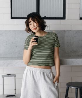 CITEN/＜CITEN＞ボーダーチビT/Tシャツ / カットソー