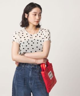 CITEN/＜CITEN＞シアードットキャップスリーブトップ/Tシャツ / カットソー