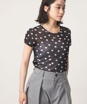 CITEN/＜CITEN＞シアードットキャップスリーブトップ/Tシャツ / カットソー