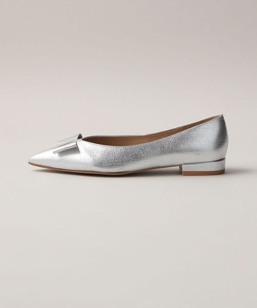 silver flat dress shoes