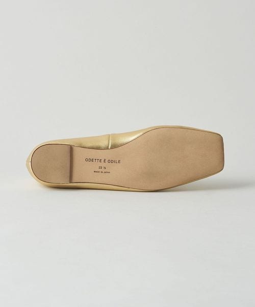 ODETTE E ODILE ベルトバレエ フラット 10 23cm GOLD ベルトバレエ フラット10↓↑