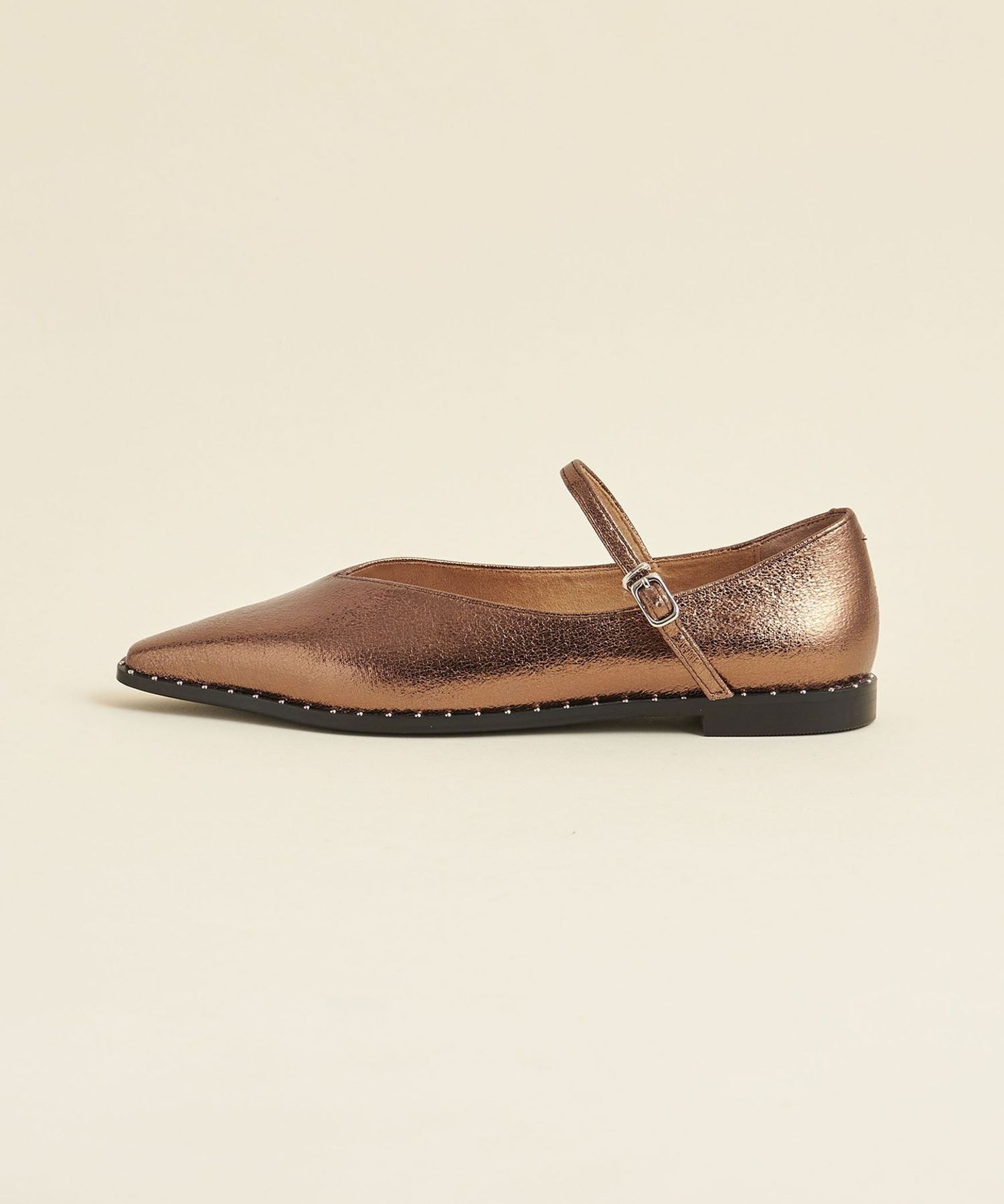 【美品】　odette e odile　スタッズピースベルト　フラット　黒 MARW UNITED ARROWS＋ODETTE E ODILE＞フット 2ベルト サンダル