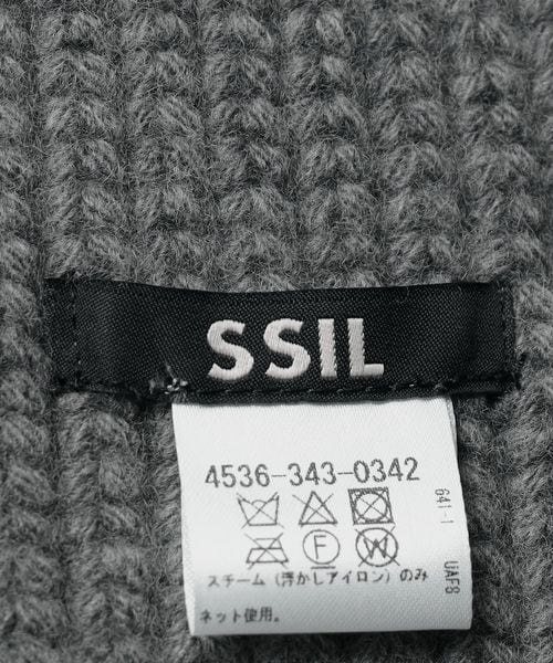 SSIL＞LOGO KNIT MUFFLER