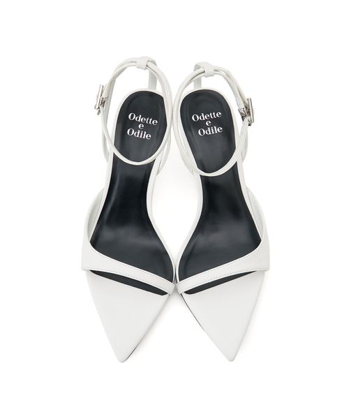 ODETTE E ODILE/ポインテッドアシンメトリーウェッジ サンダル60●/サンダル