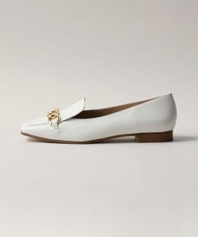 ODETTE E ODILE 新品未使用 スクエアチェーンローファー セール】 チェーンモチーフローファー フラット20↑ （フラット