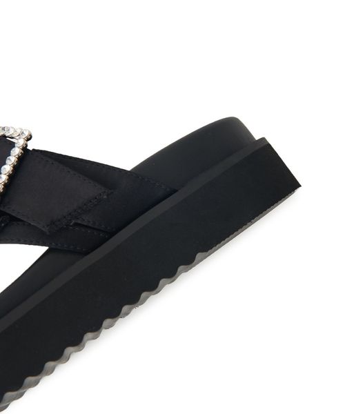 【美品】〈SY〉クロスビジュー サンダル30 ユナイテッドアローズ SY＞クロスビジュー サンダル30○
