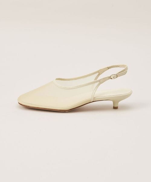 ODETTE E ODILE/チュールキトゥンヒールバックベルト パンプス30↑/パンプス