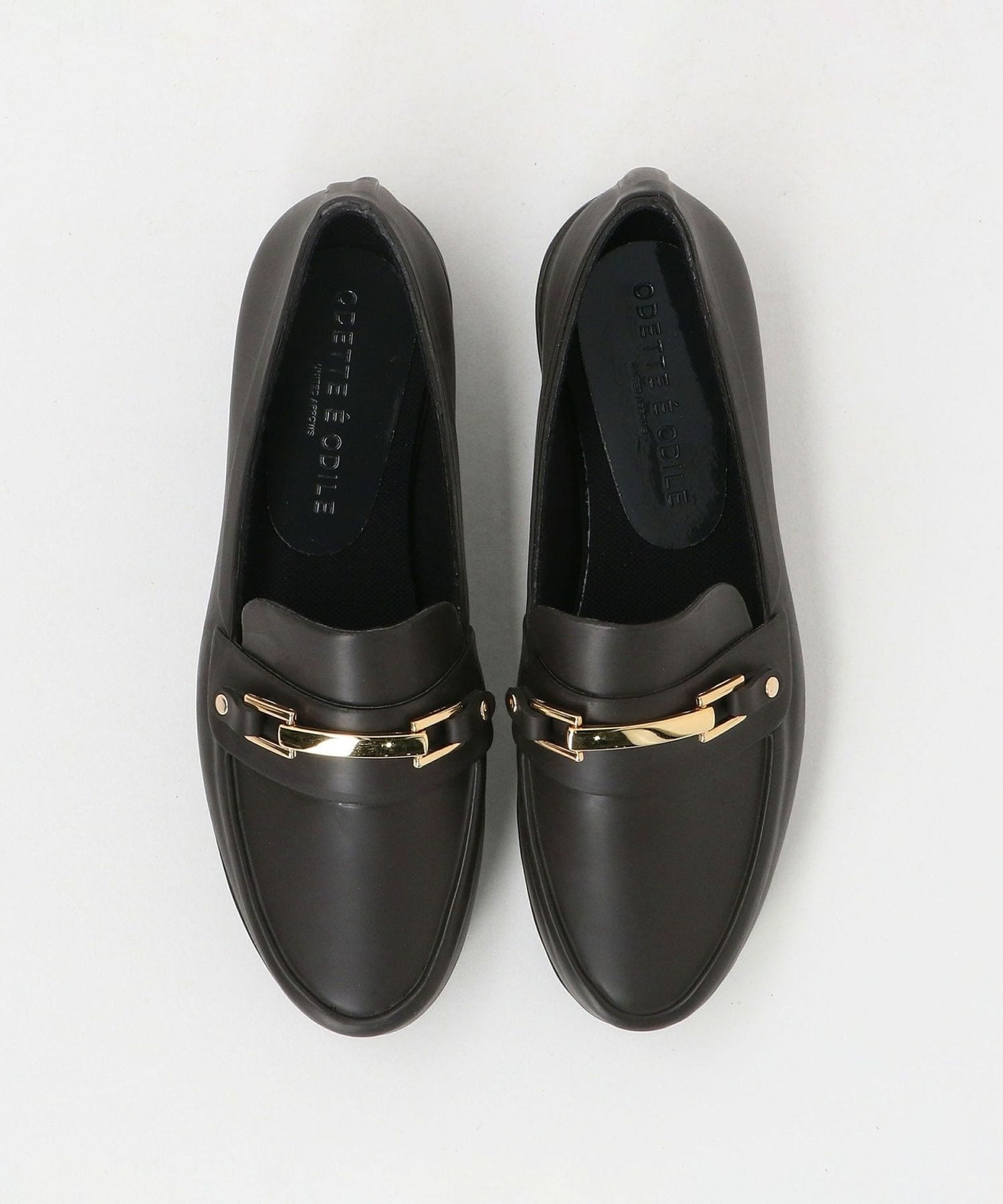 Odette e Odile ローファー　雨晴兼用　24.5 ブラック ローファー 45172911026 | ODETTE E ODILE (Women