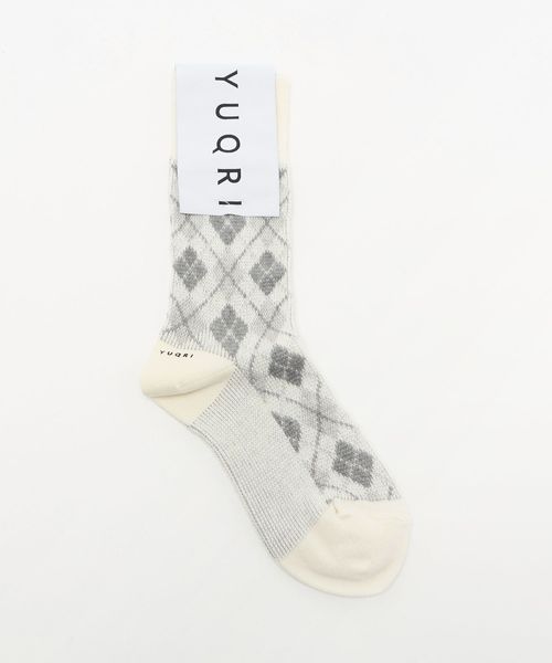 YUQRI/＜YUQRI＞ Argyle/ソックス / 靴下