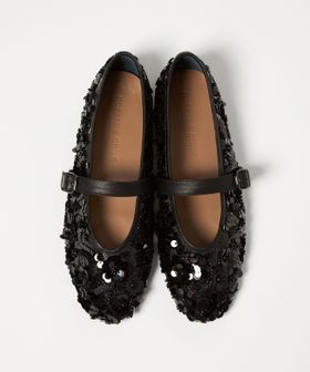 ODETTE E ODILE/メリージェーンスパンコール フラット10↑/フラットシューズ